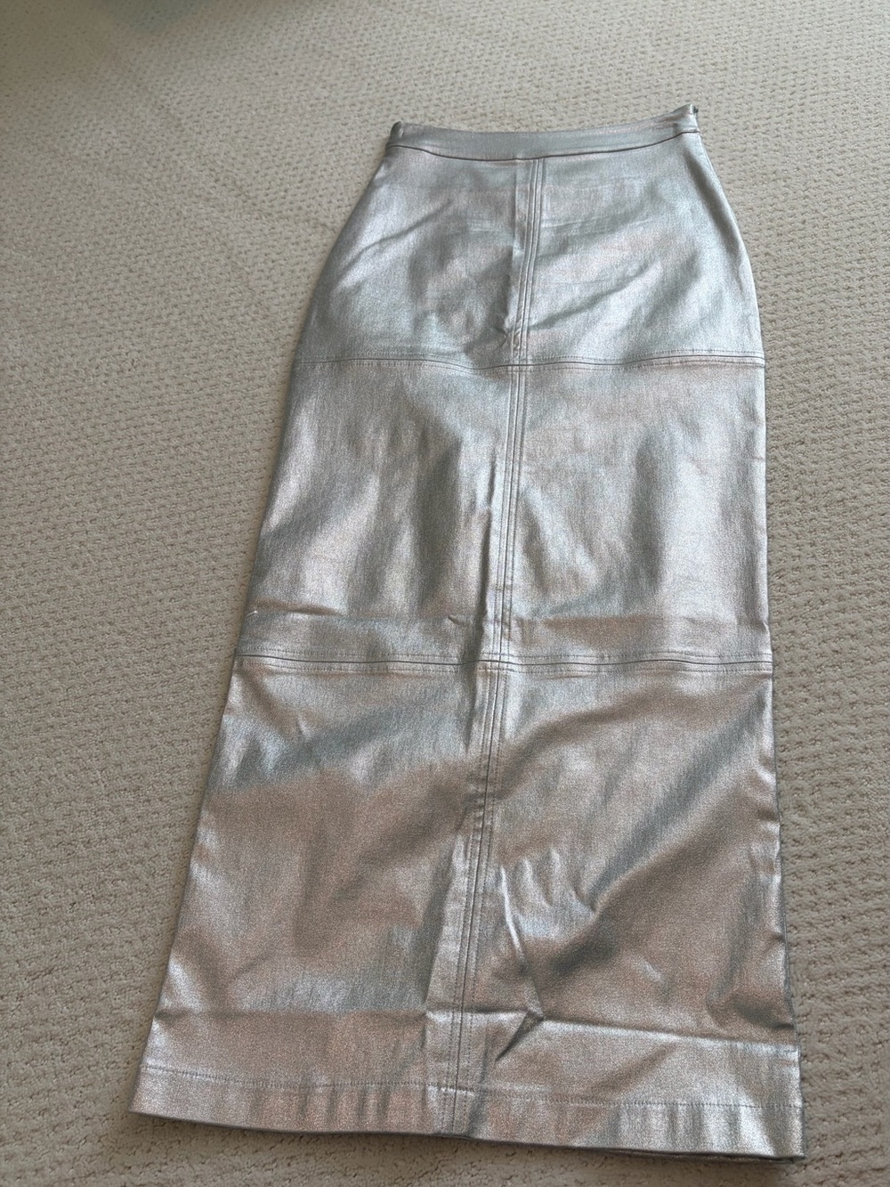 REVOLVE Metallic Silver Maxi Skirt Women’s XS